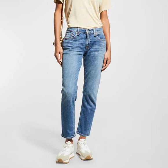 Rag & Bone Dre Low-Rise Slim Boyfriend Ankle Jeans in Edgecliff size 28 Stretch - Picture 14 of 14